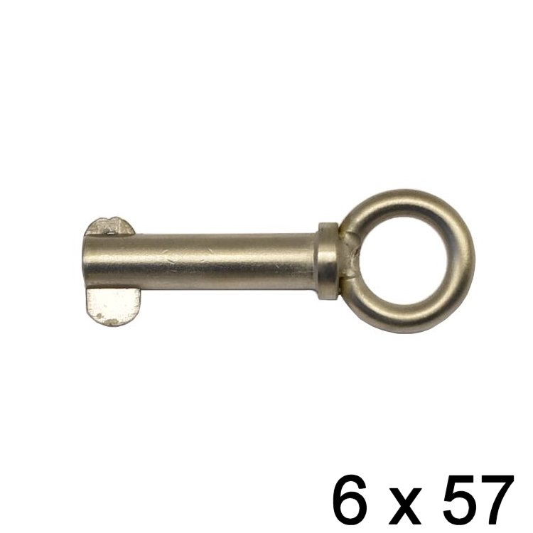 Splintbolzen Klappnase mit Ring 6 x 57