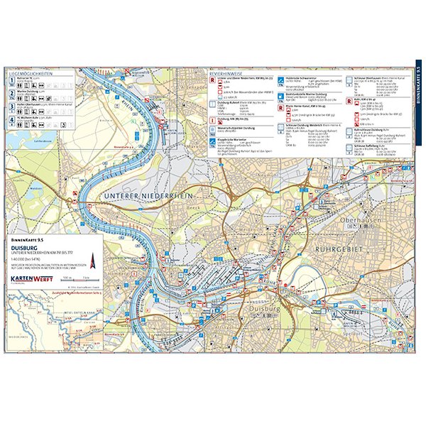 Sportbootkarten Binnen 9 - Niederrhein und Ruhrgebiet
