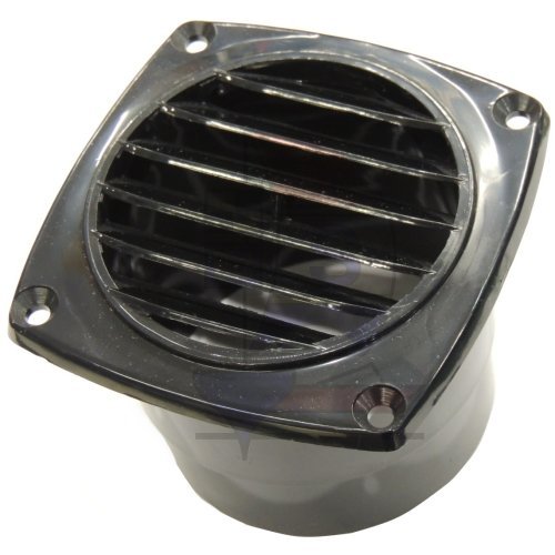 Belüftungsblende mit Schlauchanschluß schwarz