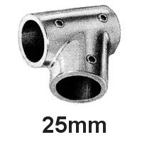 Relingsbeschlag T-Stück 60 Edelstahl 25