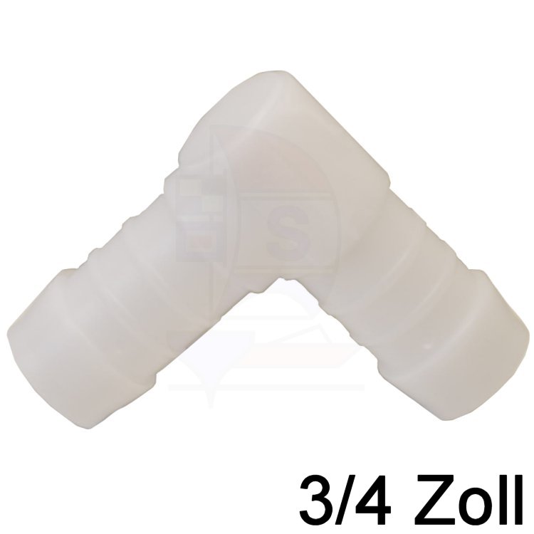Schlauchverbinder Winkel 3/4 Zoll