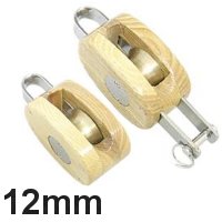 Holz Talje 12mm (beide Blöcke komplett)