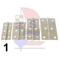 Scharnier Edelstahl 30x60 / 6L Typ 1