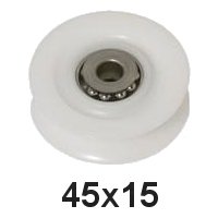 Seilscheibe Delrin® weiß 45 x 15