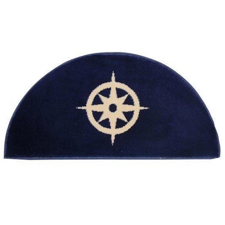 Fußmatte Kompassrose halbrund