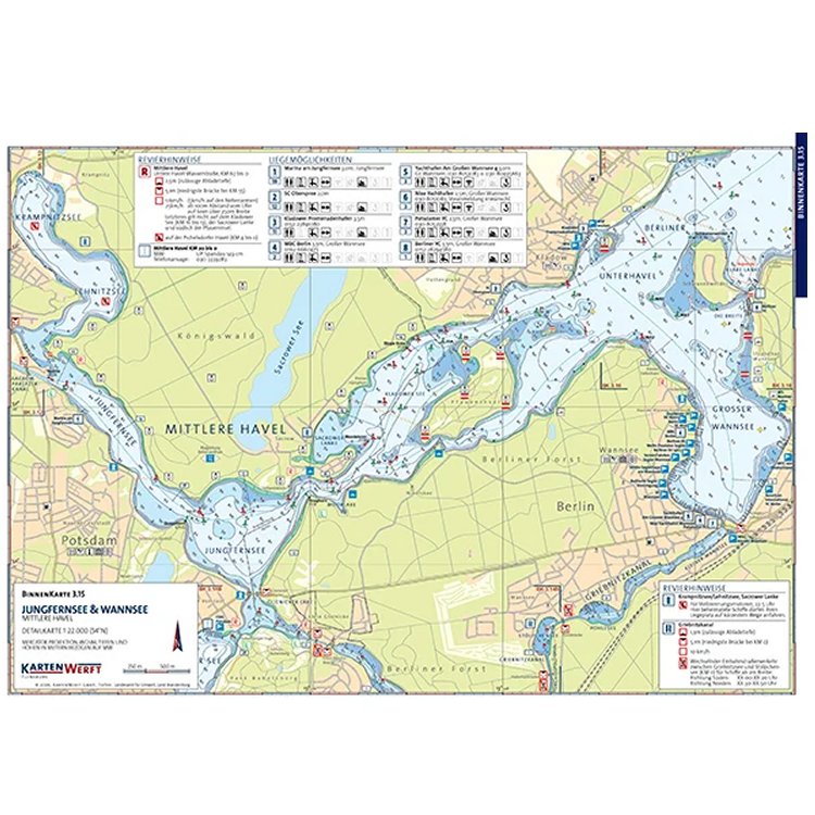 Sportbootkarten Binnen 3 - Berlin und Brandenburg