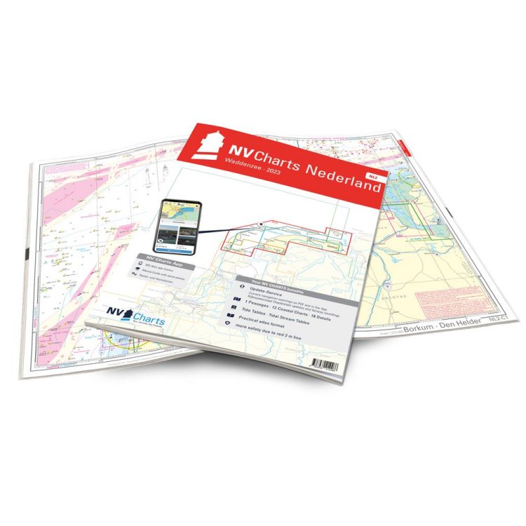 Sportschifffahrtskarten See Serie NL2 Atlas (gebunden 30x42cm)