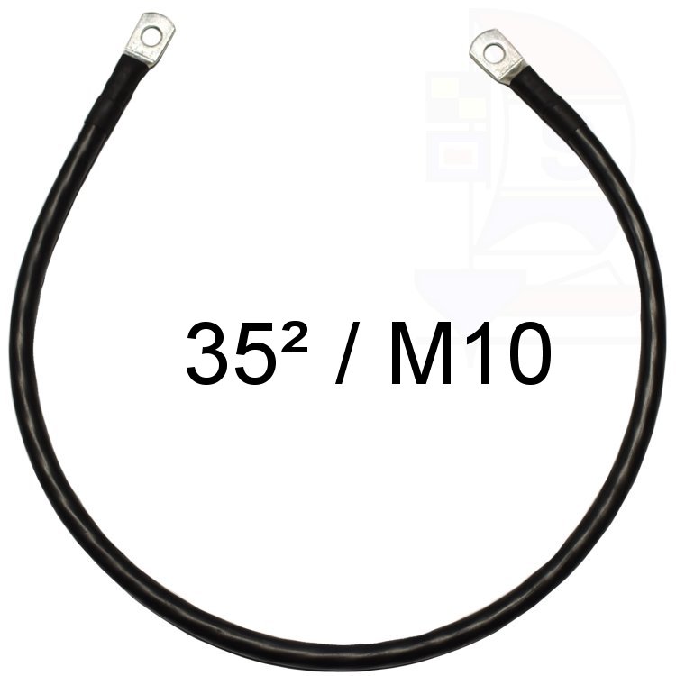 Kabelbrücke 35² Auge / Auge M 10 schwarz