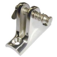 Rohrbefestigung mit Klappbolzen Niro