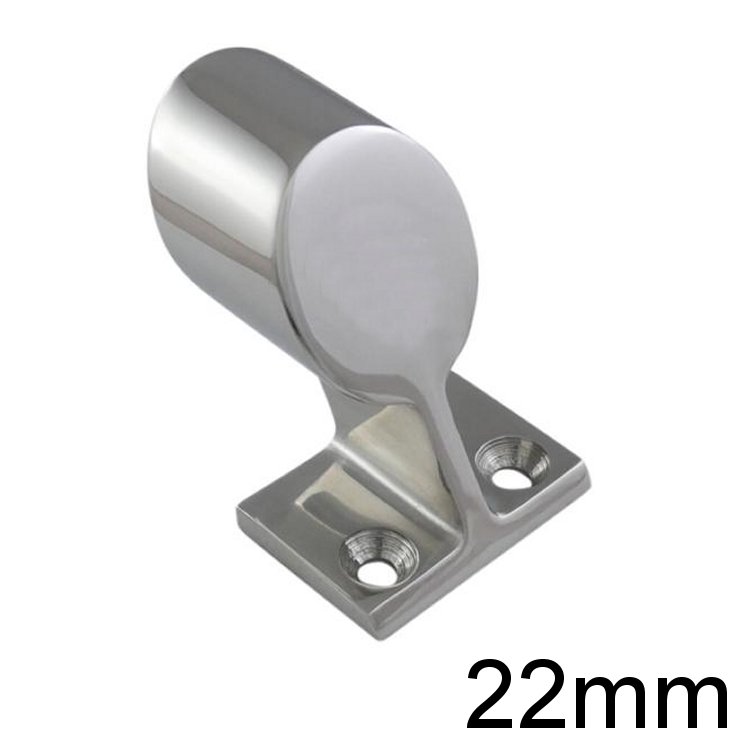 Handlauf-Rohrendstück Edelstahl 22mm 60°