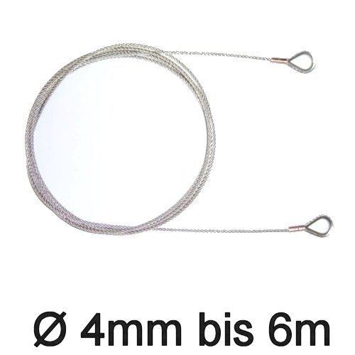 Trapez-Wante mit Kauschen 4mm flex bis 6m