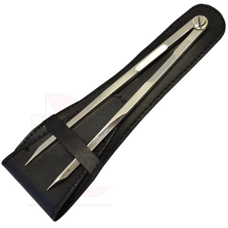 Kartenzirkel gerade vernickelt