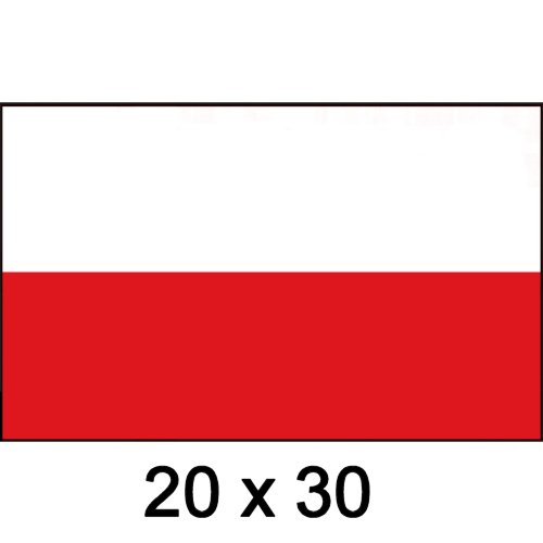 Flagge Gastland Polen 20x30
