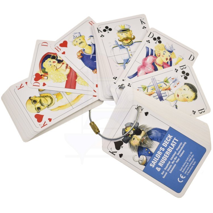 Maritimes Kartendeck in Holzkiste