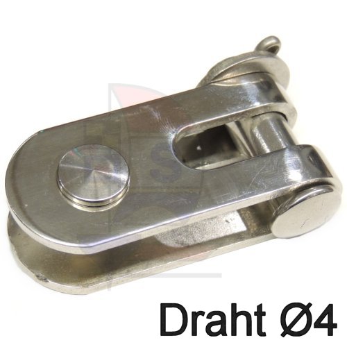 Selden Toggle Gabel / Gabel 4mm 517-056 mit Querbolzensatz