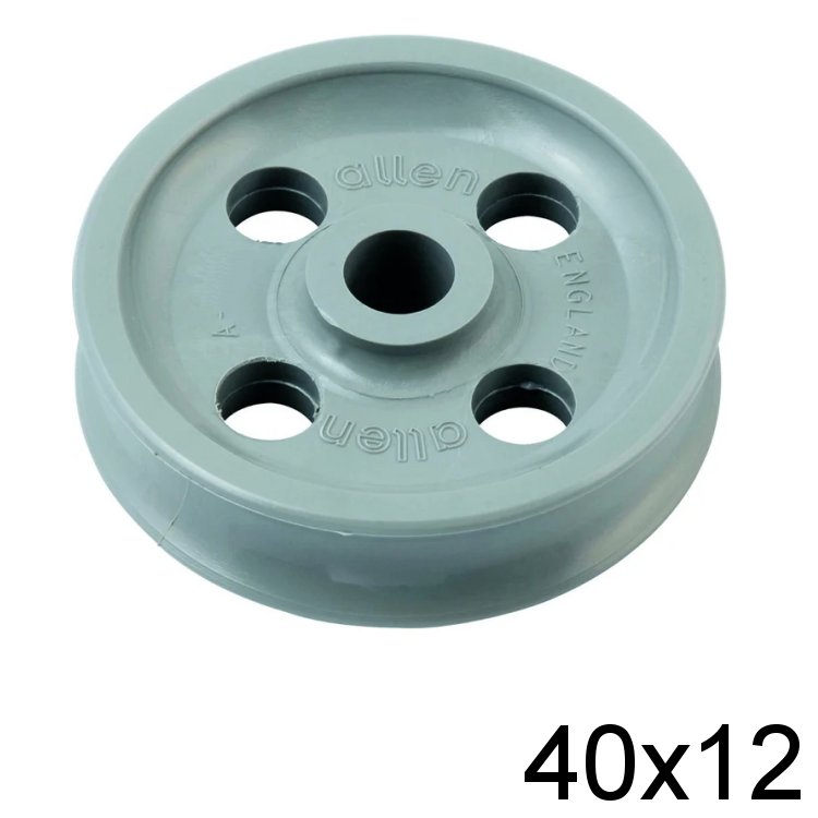 Holt Allen Seilscheibe Acetal 40 x 12 gelocht HA 215