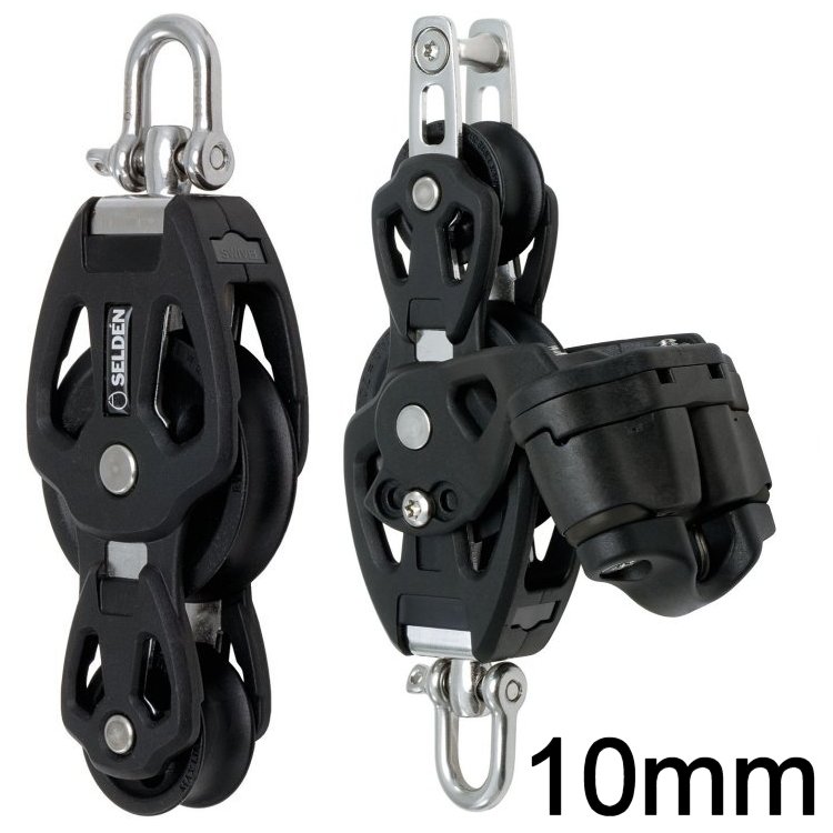 Selden Großschotsystem 1:4 mit Klemme 10mm