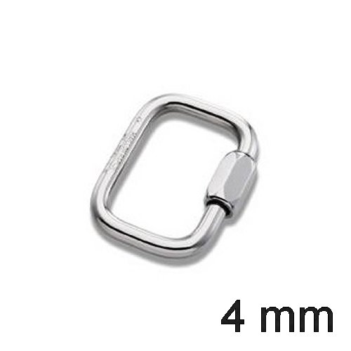 Schraubkettenglied Rechteck 4mm