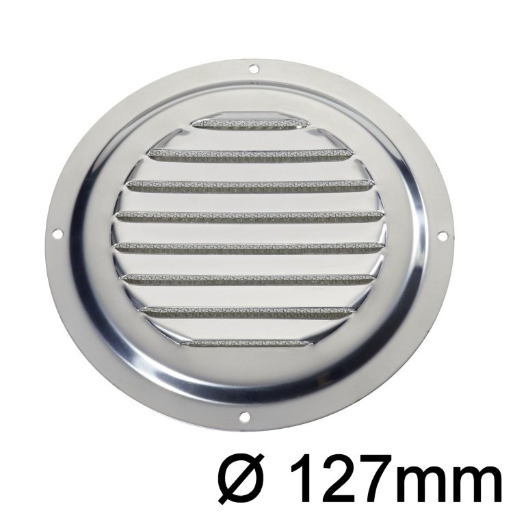 Lüfterblech rund niro 127mm