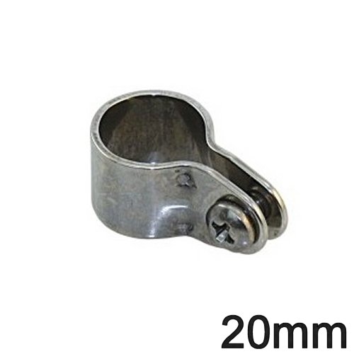 Niroschelle für 20mm Rohr umschließend