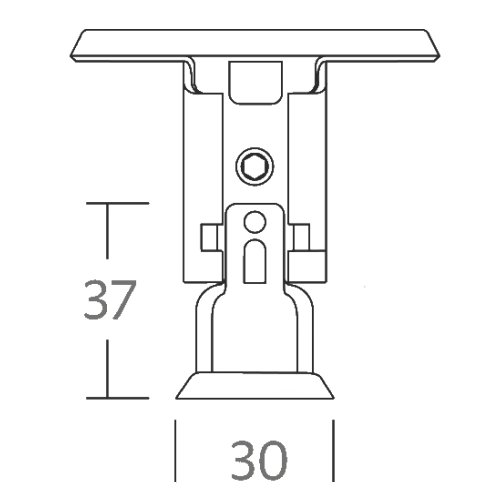 Niro Petersen Bootshakenhaltering mit Fuß