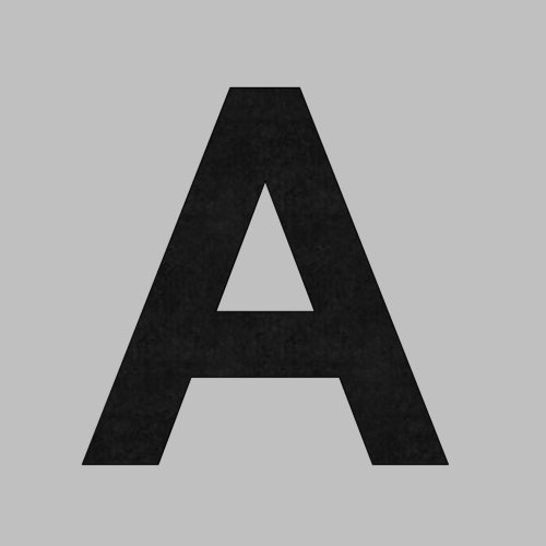 Klebebuchstabe 100mm schwarz A