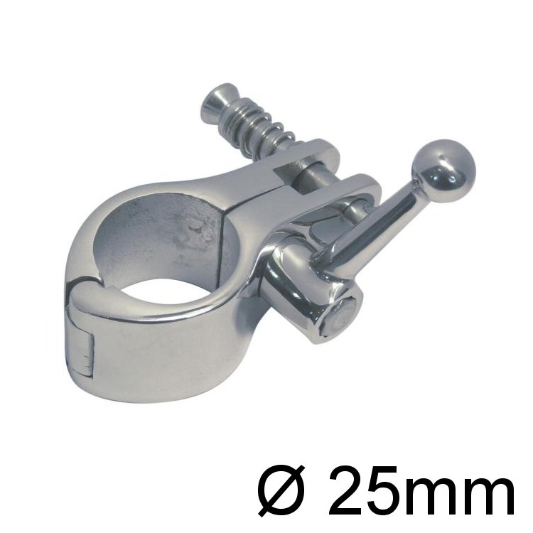 Rohrmittelgelenkstück aufklappbar mit Knebel 25mm