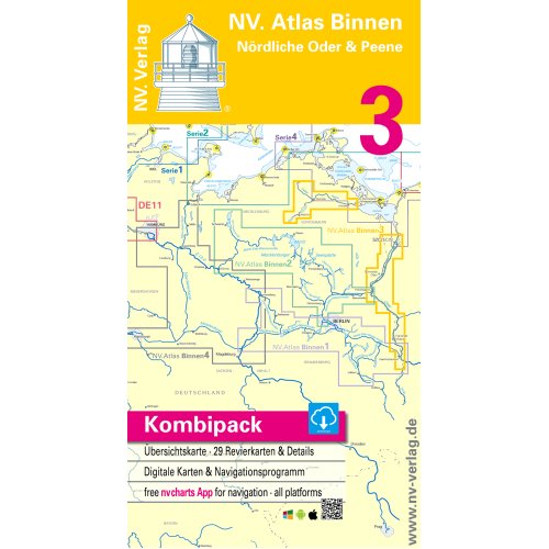 Sportbootkarten Binnen Nr.3 mit digitalen Karten