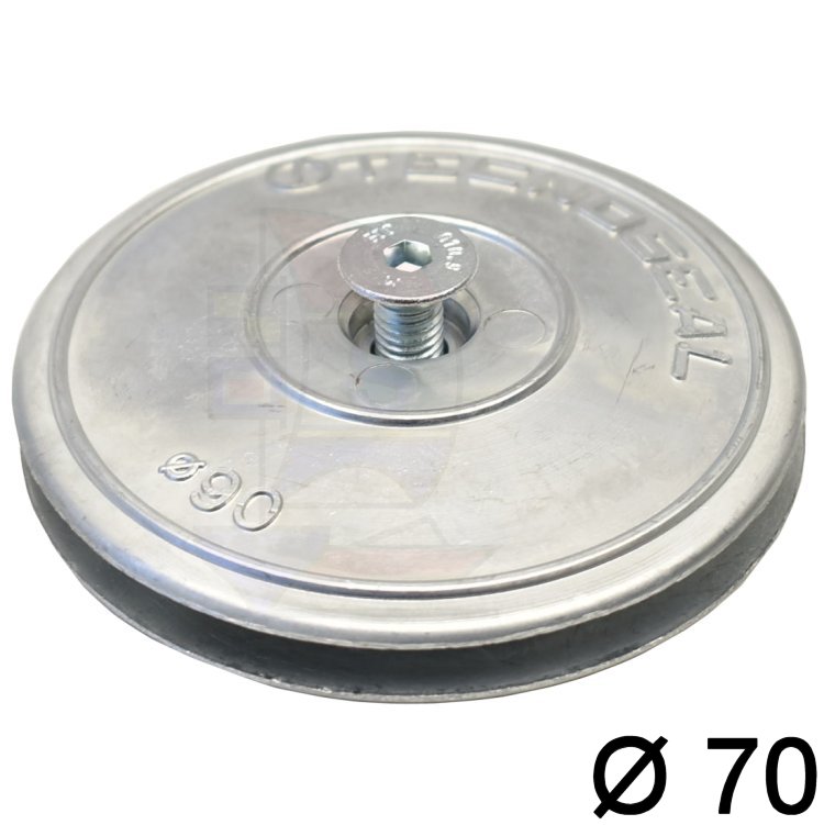 Ruderblattanode Zink 2-teilig 70