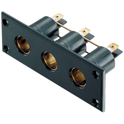 Einbau-Normsteckdose 3-fach