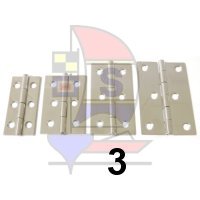 Scharnier Edelstahl 40x75 / 6L Typ 3