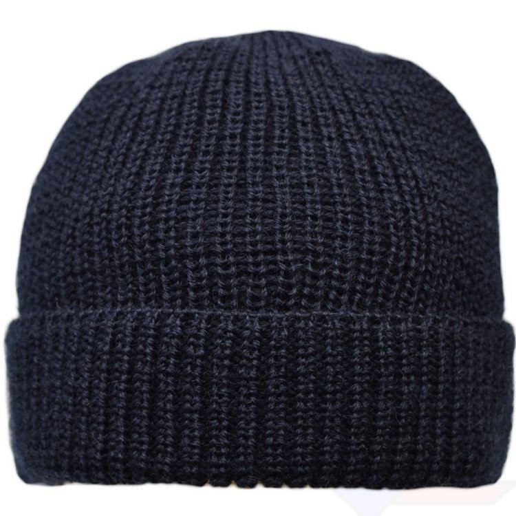 Leuchtfeuer Strickmütze Borkum marineblau