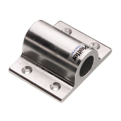 Wandteil als Rohrhalter 20mm Alu