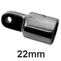 Rohrendstück 22mm Niro