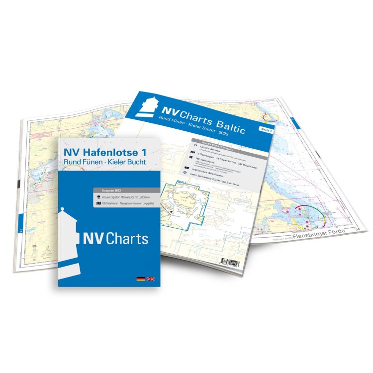 Kartenkoffer Sportbootschifffahrtskarten Kattegat Serie 1-3 & 5 Atlas
