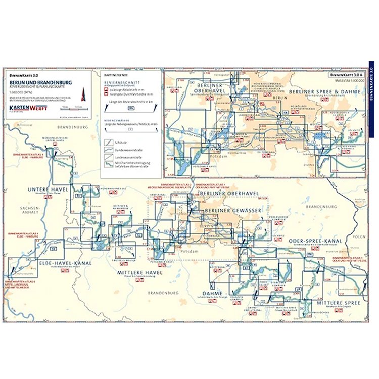 Sportbootkarten Binnen 3 - Berlin und Brandenburg