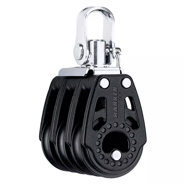Harken Carbo Block 3fach + Wirbel 8mm HK 344