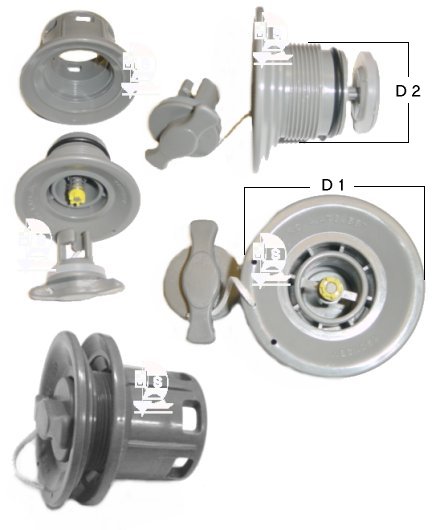 LodeStar Ersatzventil Typ IV Grau