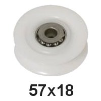 Seilscheibe Delrin® weiß 57 x 18