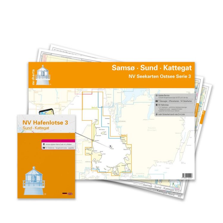 Kartenkoffer Sportbootschifffahrtskarten Ostsee Serie 1-4 Plano