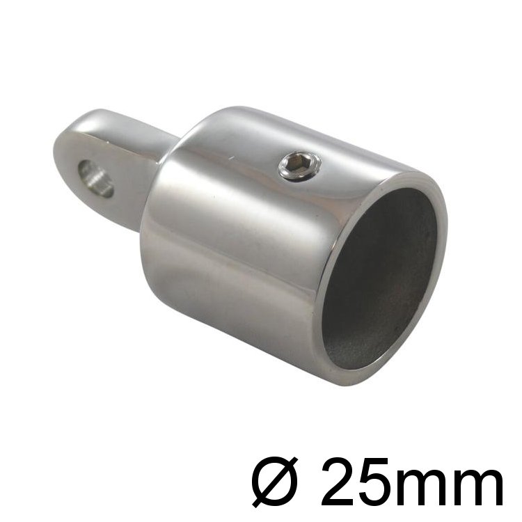 Rohrendstück 25mm Niro