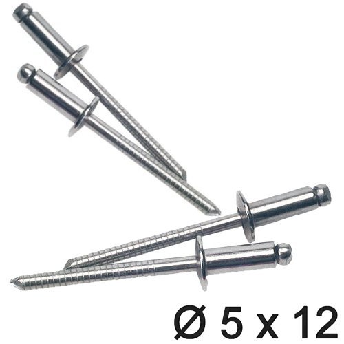 Popniete 5mm Edelstahl 12mm