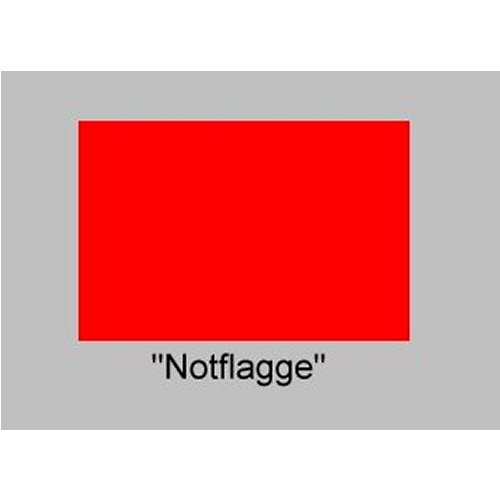 Signalflagge 60 Notflagge