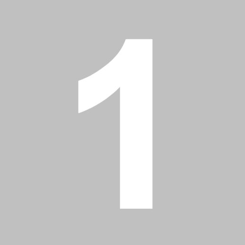 Klebeziffer 100mm weiß 1