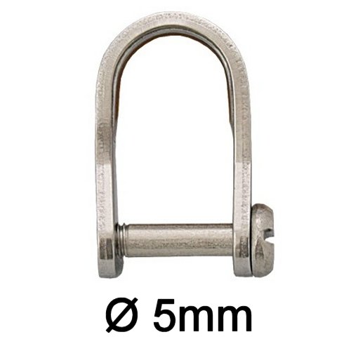 Flachschraubschäkel mit Zylinderkopf lang M5 x 25