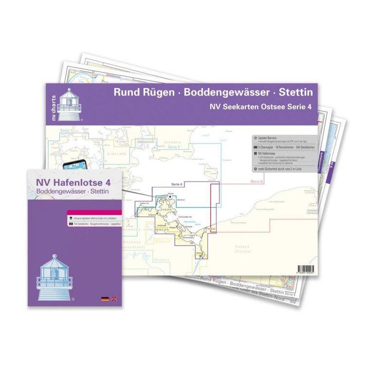 Kartenkoffer Sportbootschifffahrtskarten Ostsee Serie 1-4 Plano