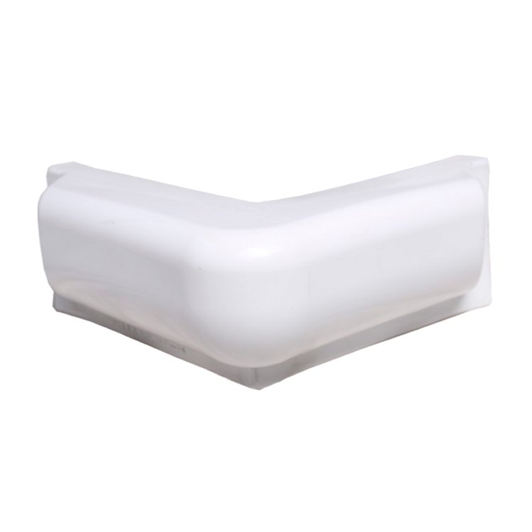 Stegfender Winkel 50cm weiß