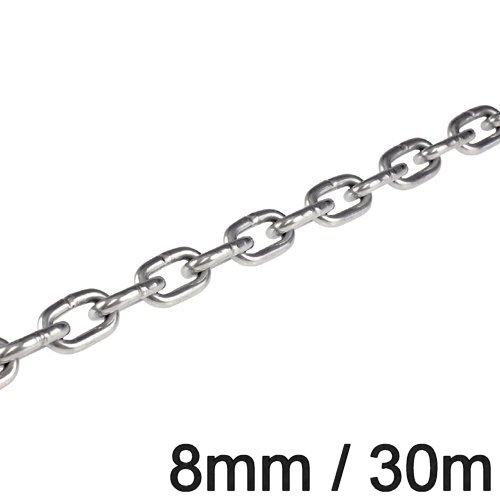 Ankerkette 30m Edelstahl kurzgliedrig 8mm
