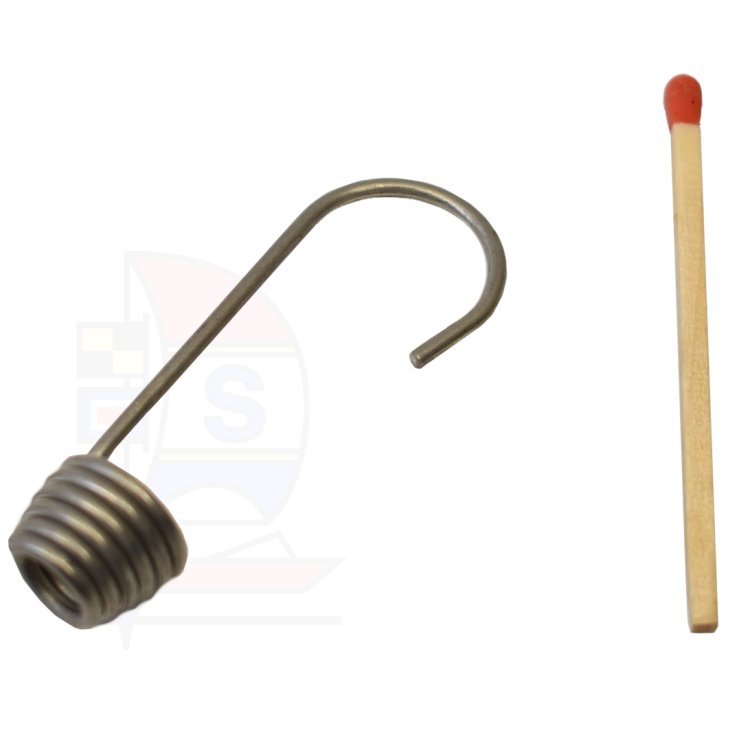 Spiralhaken für Gummileine 6mm