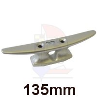 Belegklampe mit hohem Fuß 135mm silber